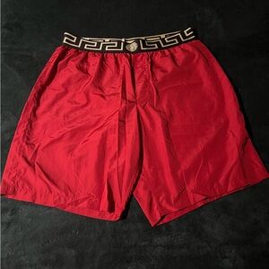 Versace Red Men's Swim Shorts